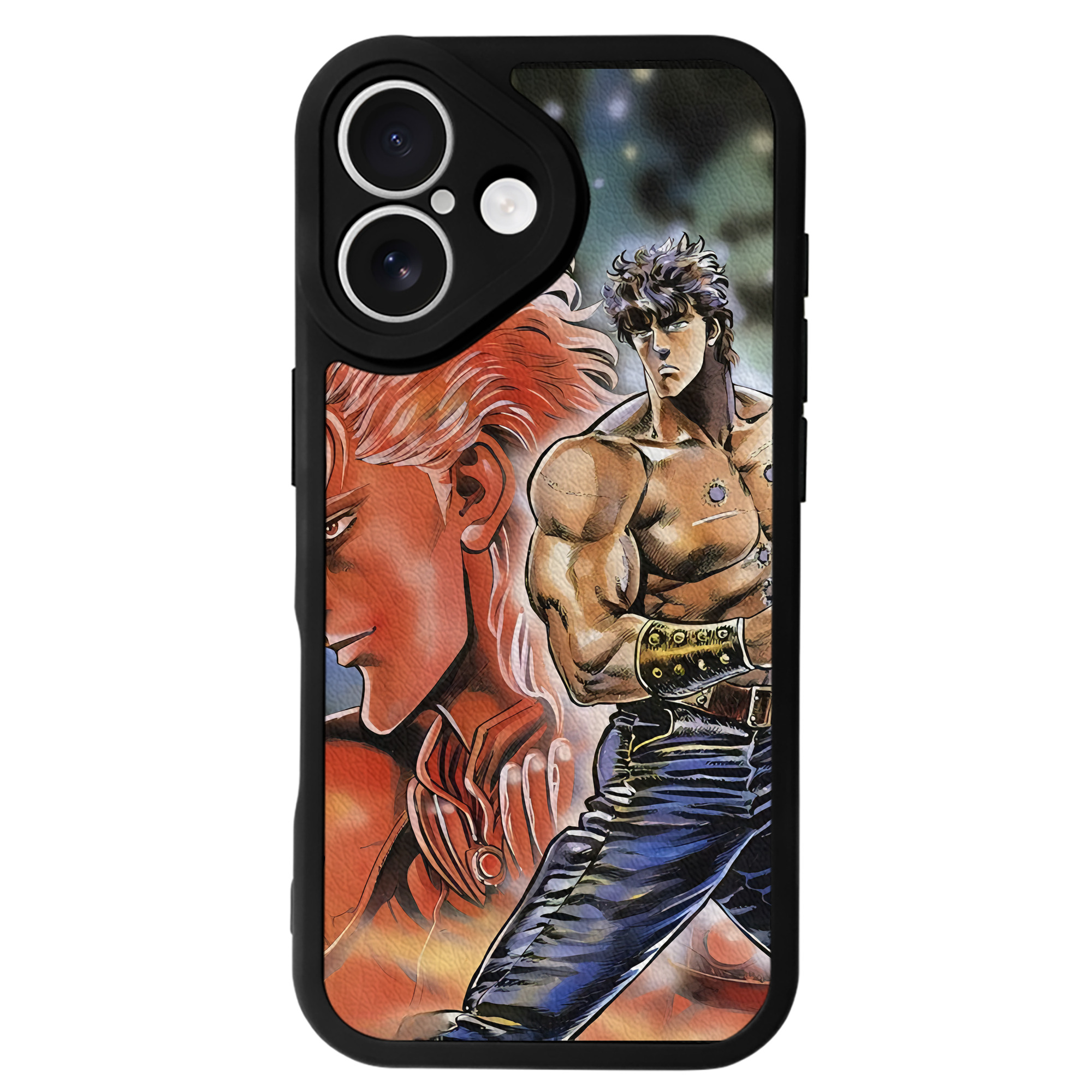 （画像用） 北斗の拳 Fist of the North Star 【iPhone 16シリーズ対応】シリコンスマホケース（レザー調） 材質：シリコン